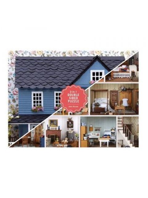 VINTAGE DOLLHOUSE 2-SIDED 500 PIECE PUZZLE PB