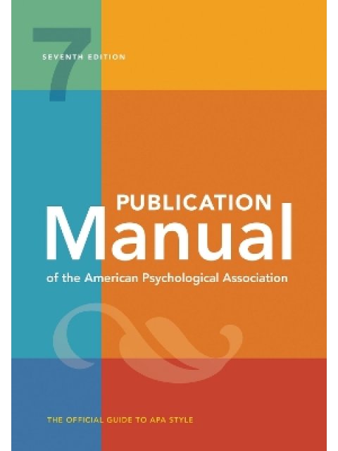 Publication Manual of the American Psychological Association