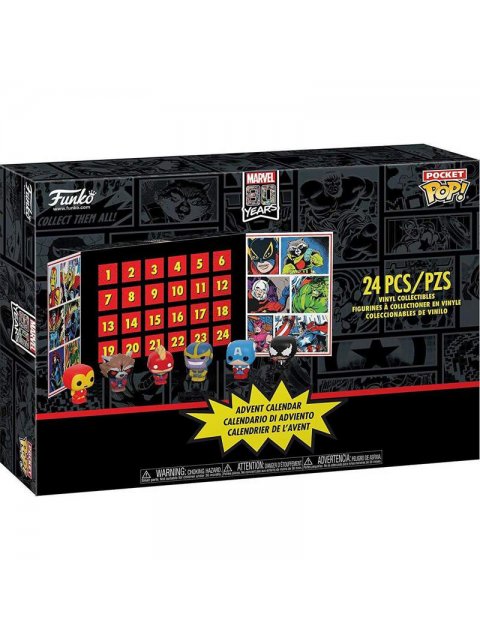 FUNKO ADVENT CALENDAR : MARVEL 80TH ANNIVERSARY WITH 24 POCKET POP! FIGURES