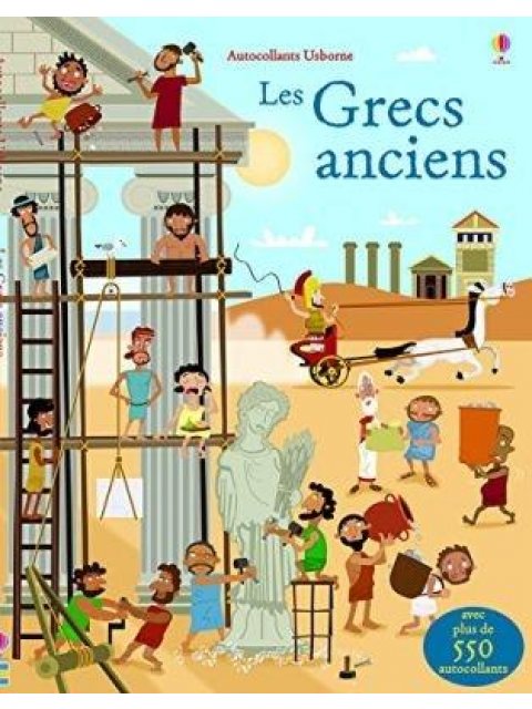 LES GRECS ANCIENS -AUTOCOLLANTS USBORNE POCHE