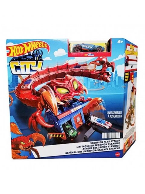 HOT WHEELS - ΠΙΣΤΕΣ CITY ΜΕ ΘΗΡΙΑ SCORPION FLEX HDR29- HDR32