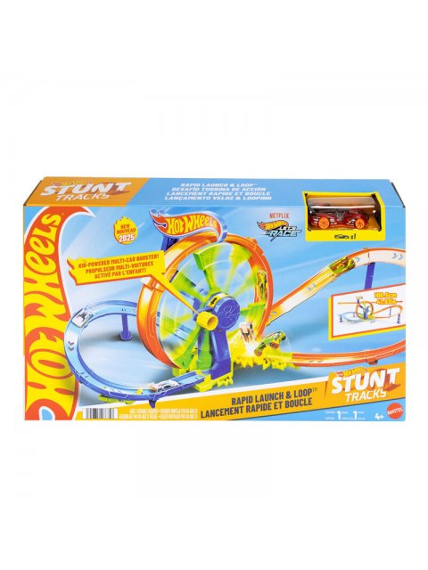 HOT WHEELS - RAPID LAUNCH & LOOP ΠΙΣΤΑ ΓΡΗΓΟΡΗΣ ΕΚΚΙΝΗΣΗΣ ΜΕ ΛΟΥΠ - JBX65
