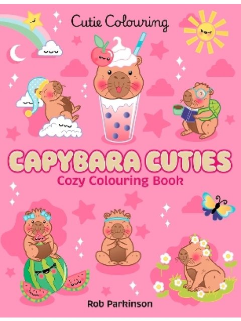 Capybara Cuties: Colouring Book