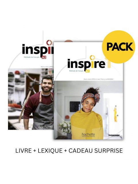 INSPIRE 1 & 2 PACK (LIVRE + LEXIQUE + CADEAU SURPRISE)