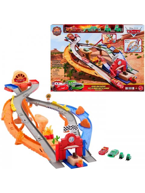 DISNEY PIXAR CARS - ΠΙΣΤΑ RACE AND RESCUE ΜΕ ΑΥΤΟΚΙΝΗΤΑ-JFL57