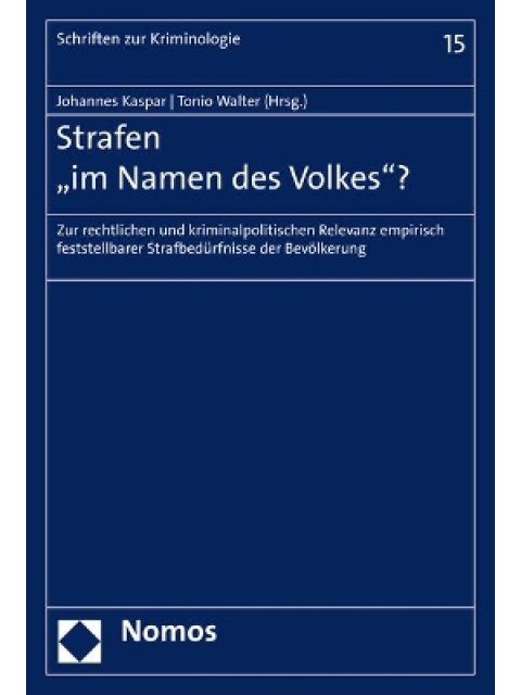 STRAFEN 'IM NAMEN DES VOL-KES'?